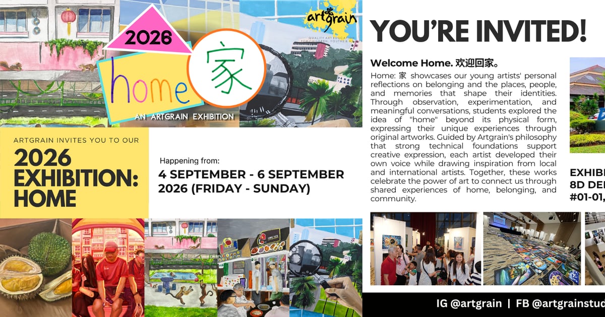 Artgrain 2026 HOME exhibition artwork and invitation