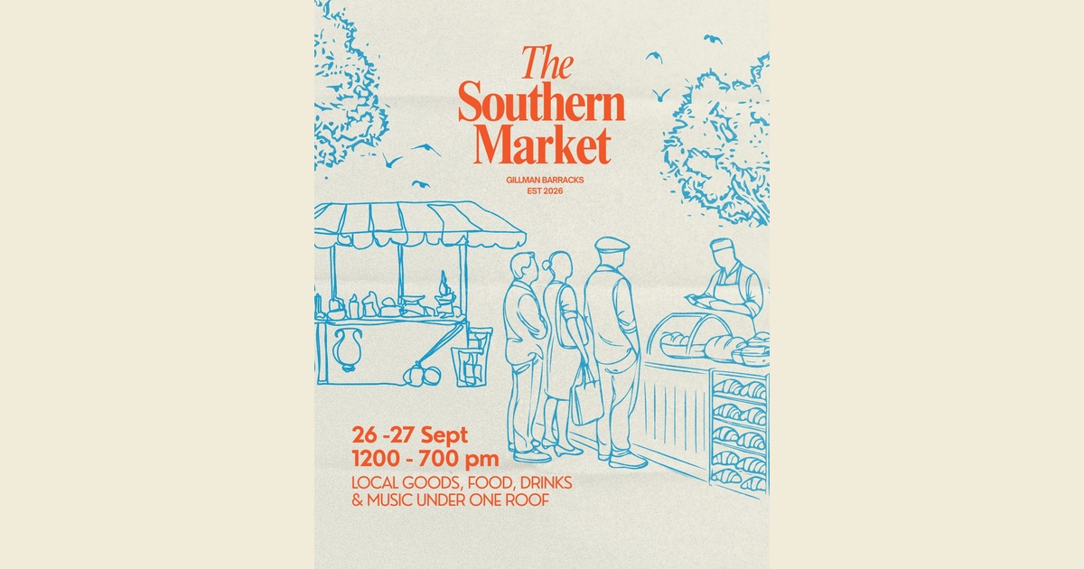 Illustrated Southern Market September poster